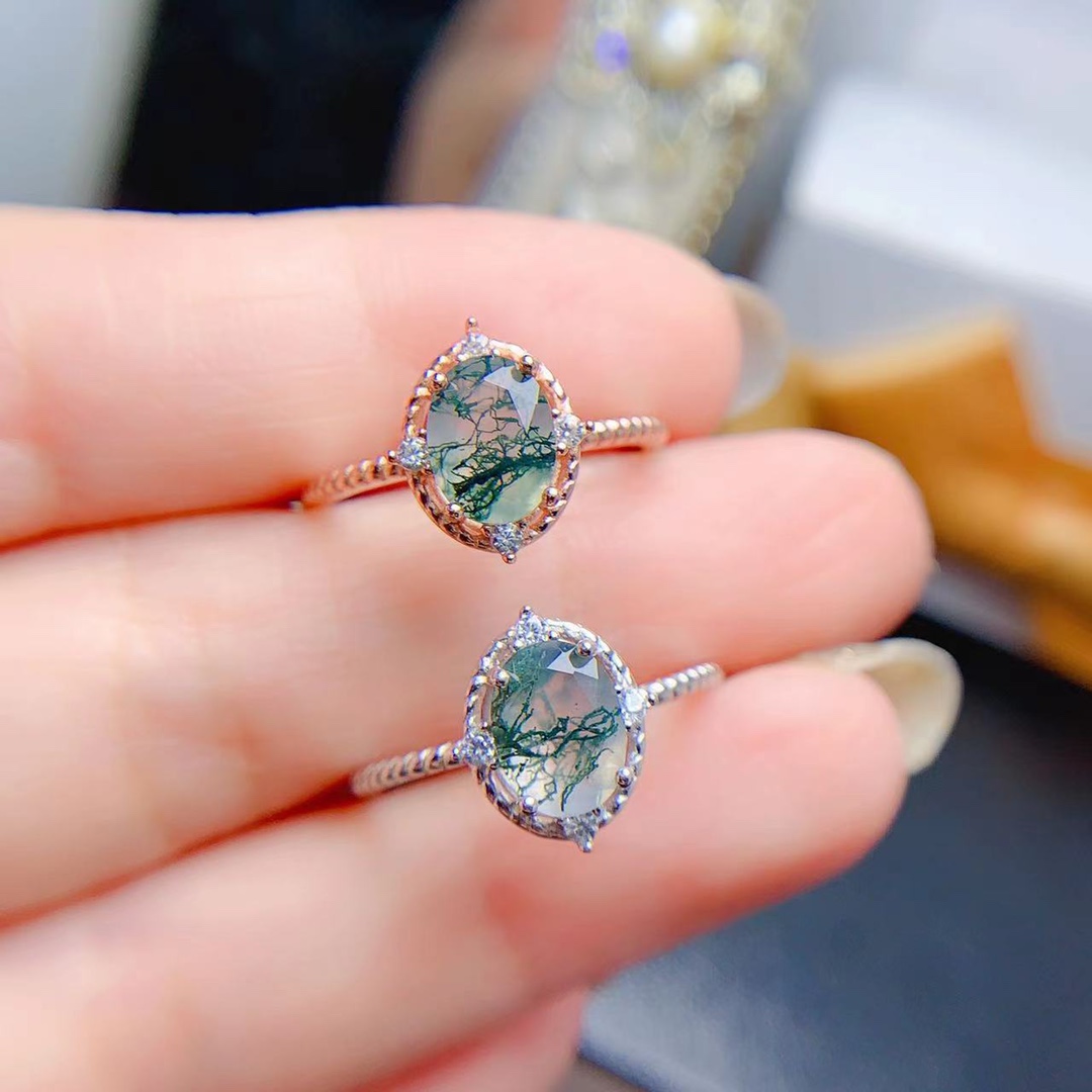 Jewelry Making University - Natural Stone Ocean Water Moss Agates