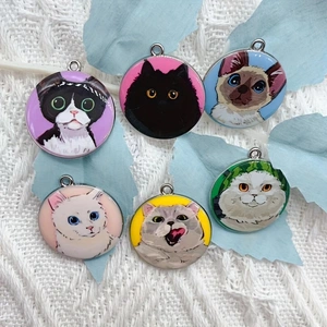 10pcs cartoon animal cat ename - Jewelry Making Necklaces review and price
