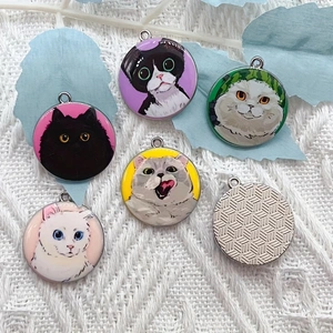 10pcs cartoon animal cat ename - Jewelry Making Necklaces review and price