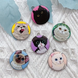10pcs cartoon animal cat ename - Jewelry Making Necklaces review and price