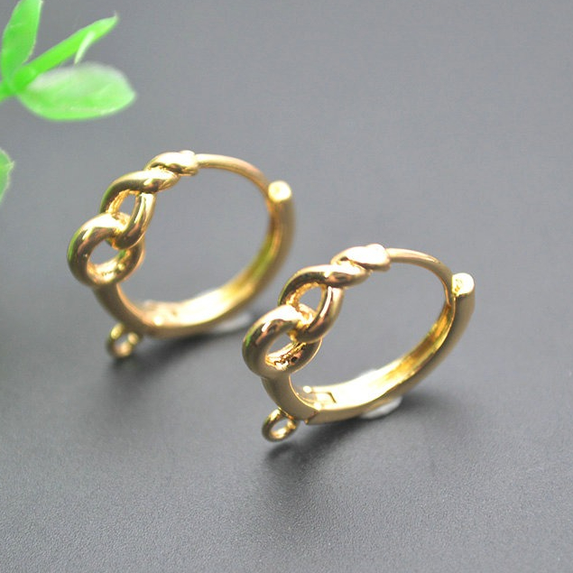 30pc Twisted Round Circle 18K  - Jewelry Making Hoops review and price