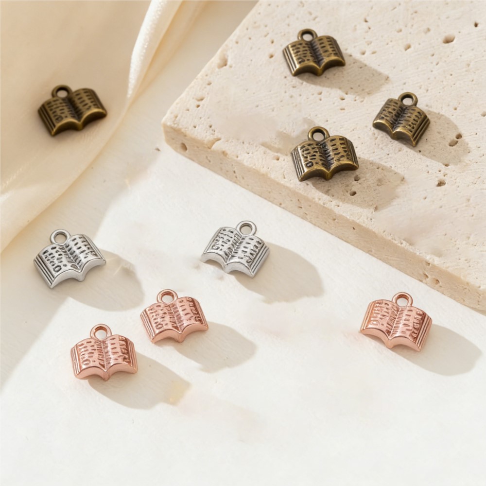 10/20/100pcs Charms Open Book  - Jewelry Making Books review and price
