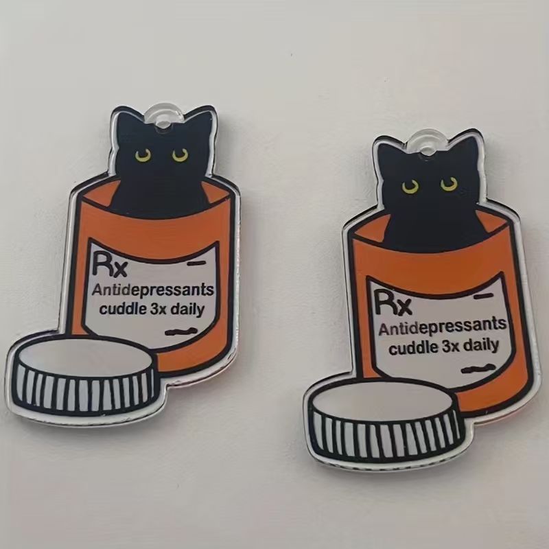 10pcs acrylic medicine cat pen - Jewelry Making Necklaces review and price