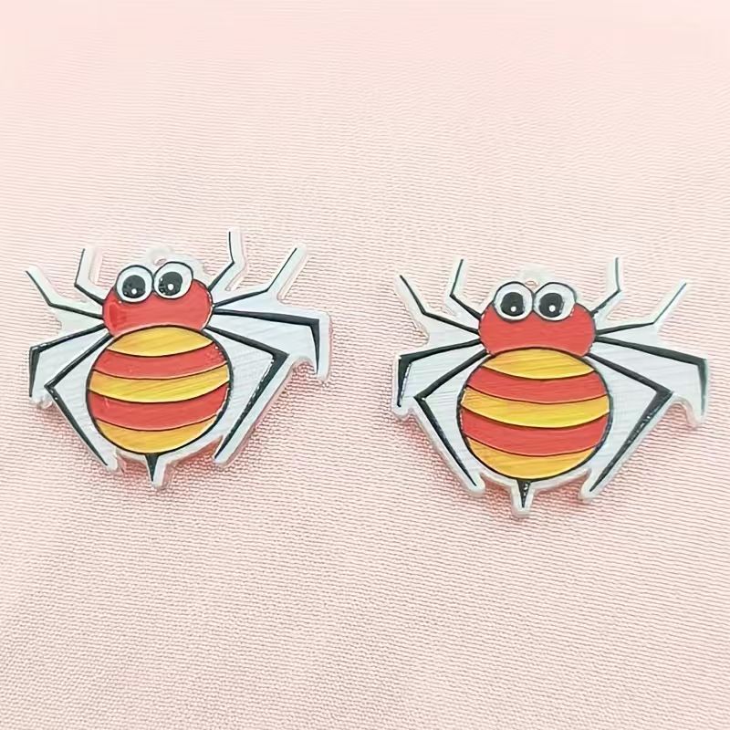 10pcs acrylic Halloween spider - Jewelry Making Necklaces review and price