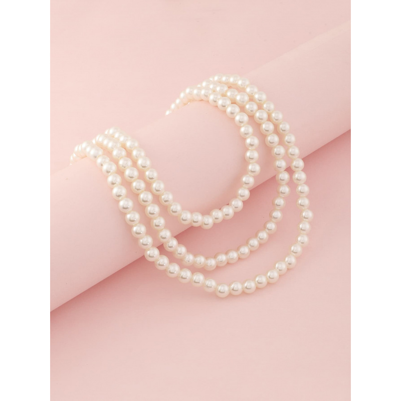 3pcs/Set Girls White Pearl Bea - Jewelry Making Kits For Girls review and price