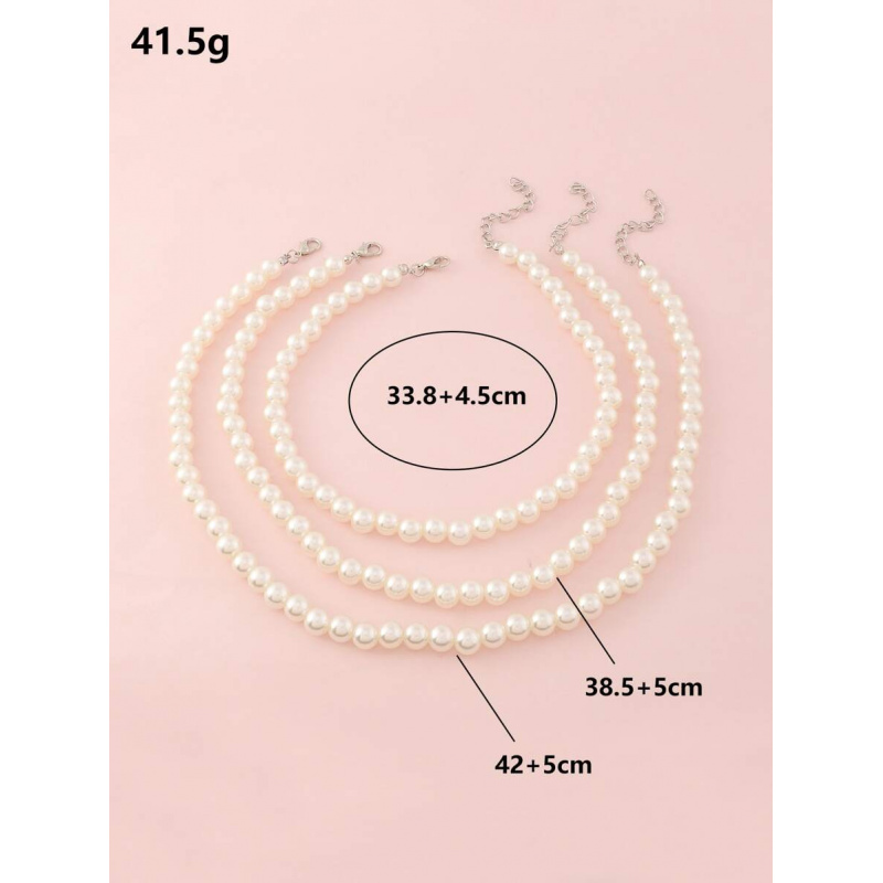 3pcs/Set Girls White Pearl Bea - Jewelry Making Kits For Girls review and price