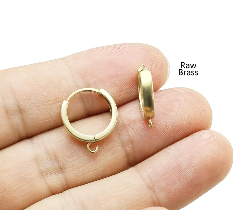 10pcs Brass Ear Hoops, Leverba - Jewelry Making Hoops review and price