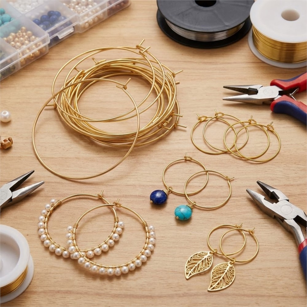 50Pcs 316 Stainless Steel 15 2 - Jewelry Making Hoops review and price