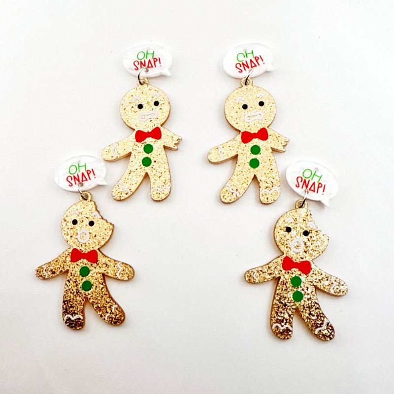10pcs Cute Christmas Gingerbre - Jewelry Making Necklaces review and price