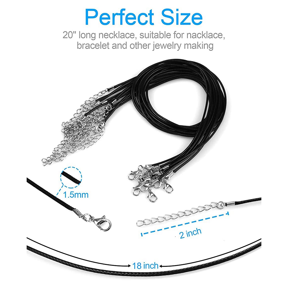 ABQR 24PCS Cord Necklace, 20 i - Jewelry Making Necklaces review and price
