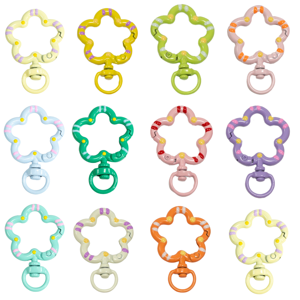 5pcs Flower Metal Lobster Claw - Jewelry Making Hoops review and price