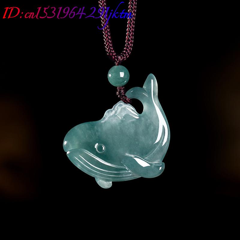 Natural Burmese Jadeite Whale  - Jewelry Making Necklaces review and price