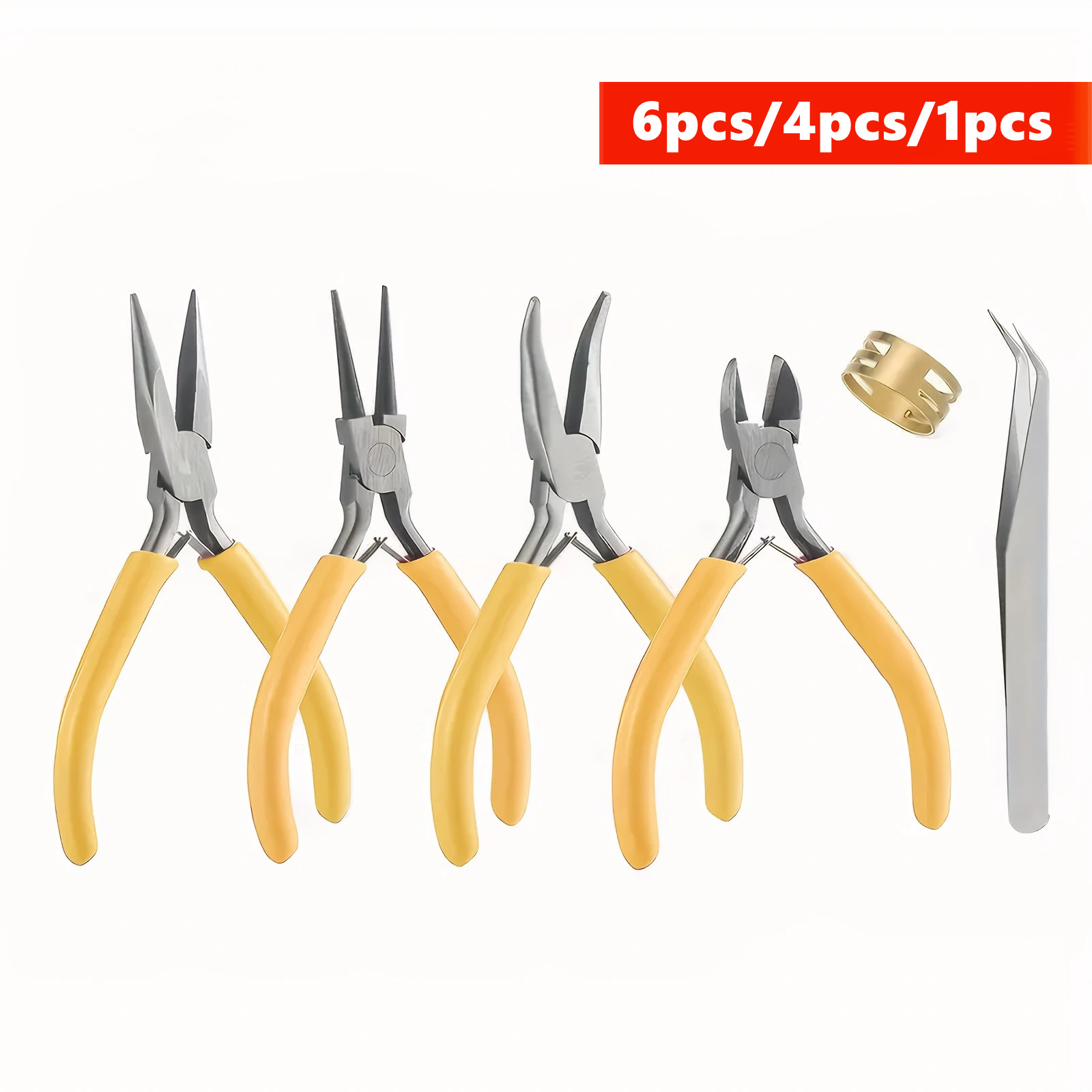 6/4/1pcs Yellow Jewelry Making - Jewelry Plier Set review and price
