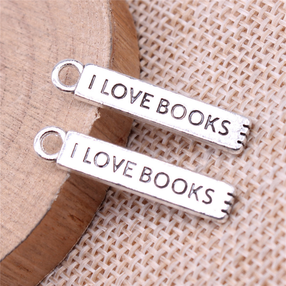 20pcs/lot I Love Books Charms  - Jewelry Making Books review and price