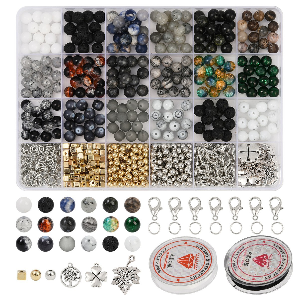Natural Stones Gemstones Jewel - Jewelry Making Kits For Girls review and price