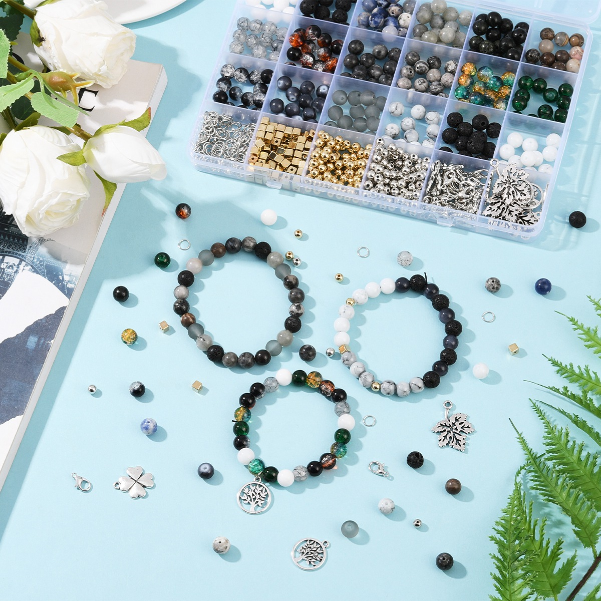 Natural Stones Gemstones Jewel - Jewelry Making Kits For Girls review and price