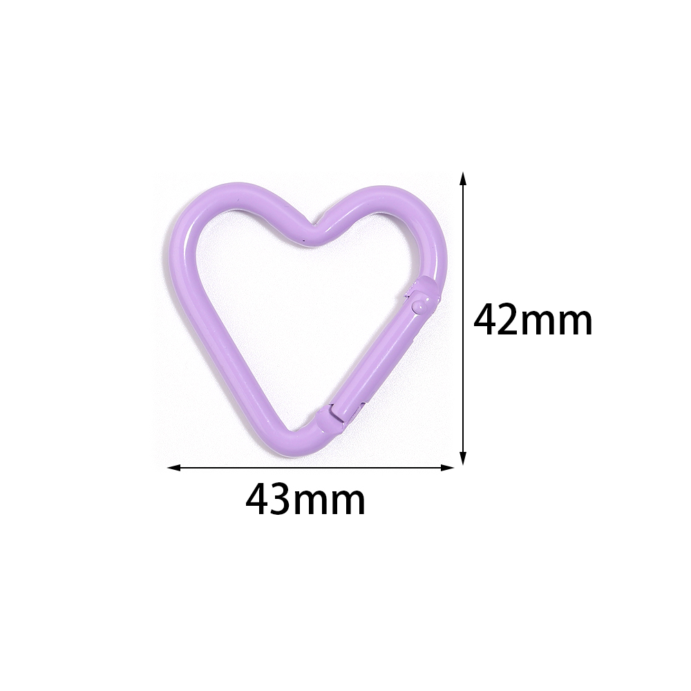 5pcs Colorful Heart-shaped Alu - Jewelry Making Hoops review and price