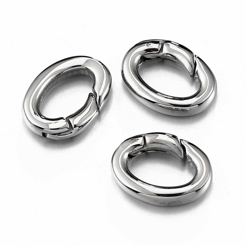 2pcs/1pc Stainless Steel Sprin - Jewelry Making Hoops review and price
