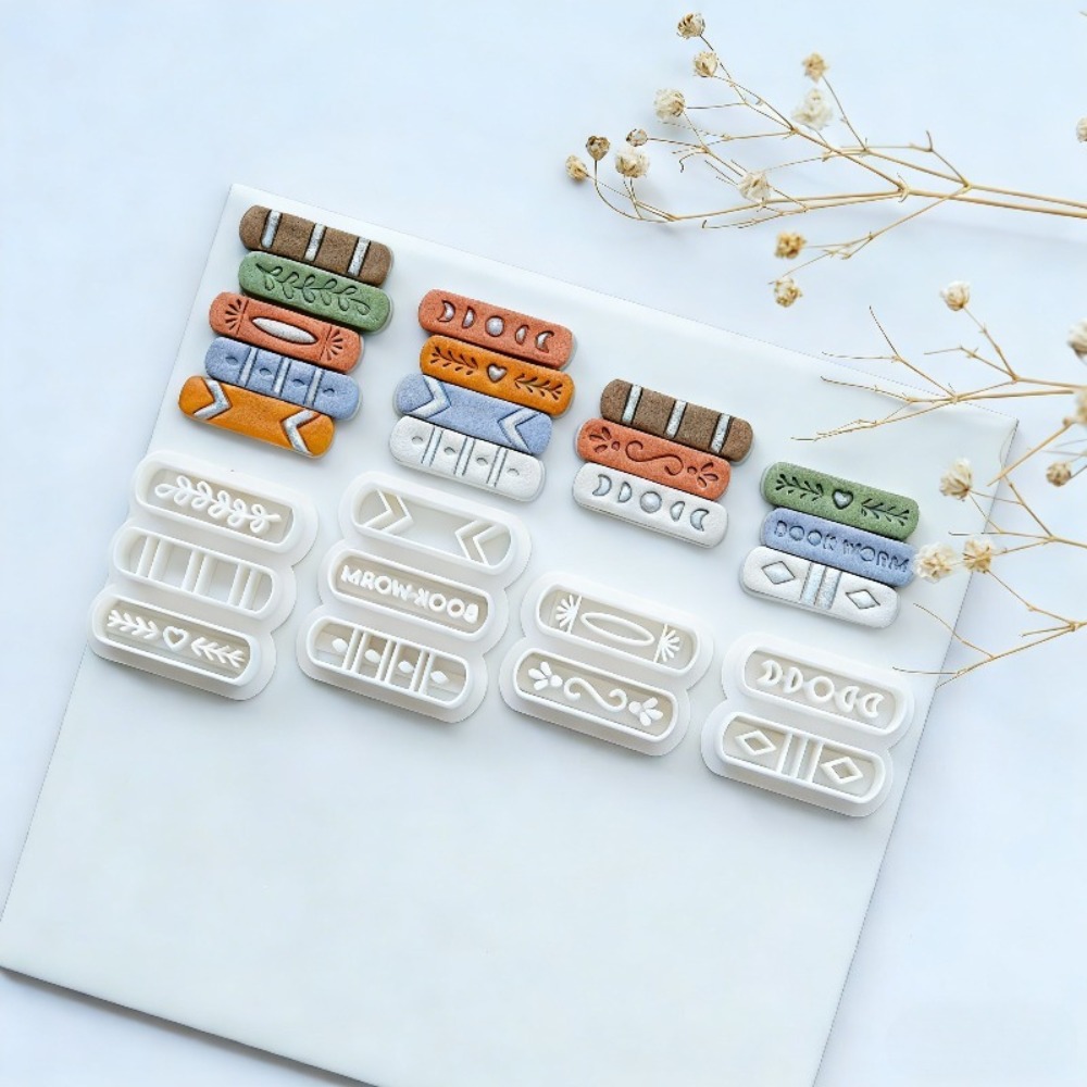 7pcs/set Book Stack Themed Pol - Jewelry Making Books review and price