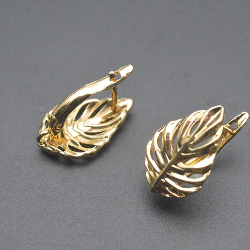 1/2Pcs 18K Gold Plated Brass L - Jewelry Making Hoops review and price