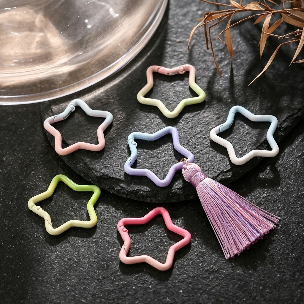 5PCS Gradient Star Shape Sprin - Jewelry Making Hoops review and price
