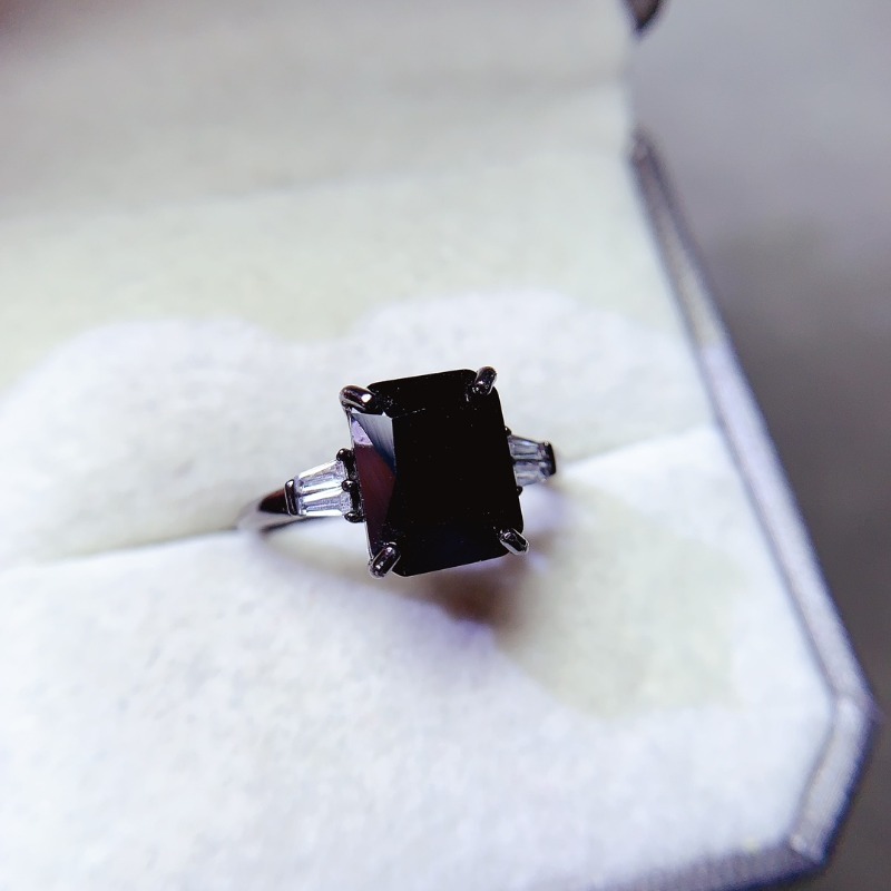 Natual Rectangle Black Spinel  - Jewelry Making University review and price