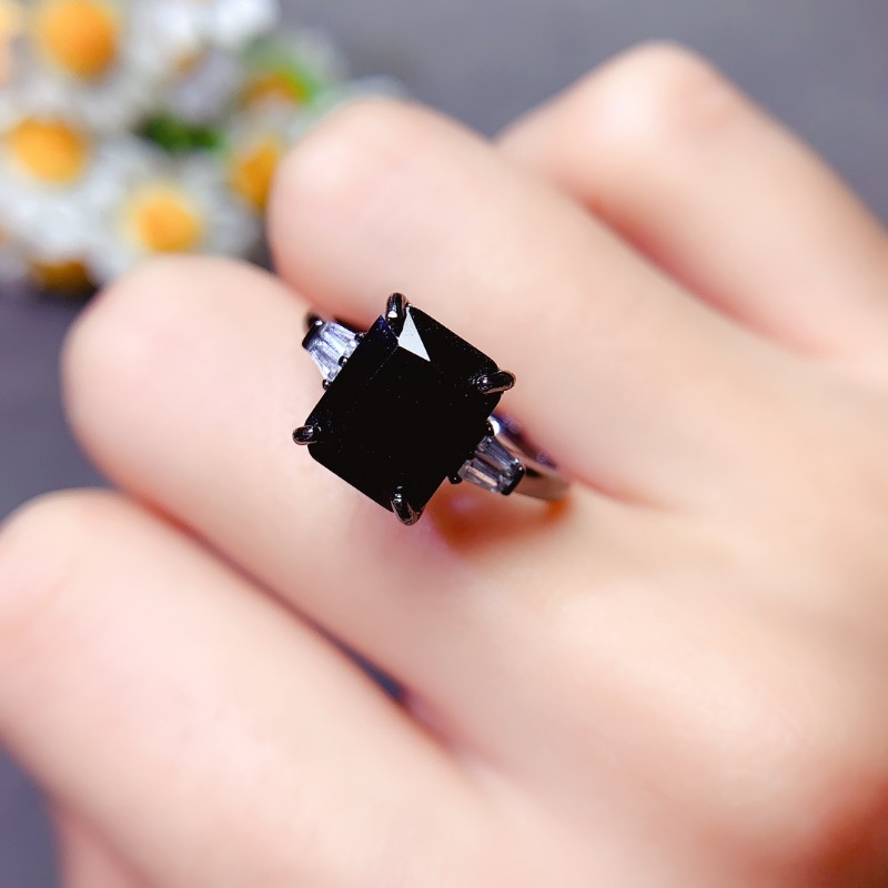 Natual Rectangle Black Spinel  - Jewelry Making University review and price
