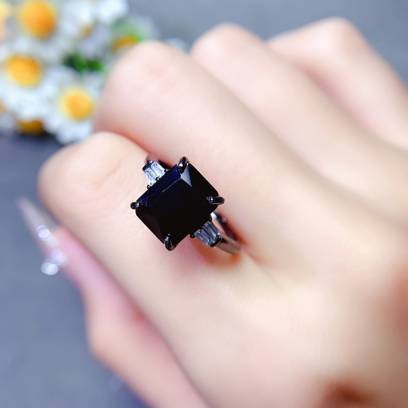 Natual Rectangle Black Spinel  - Jewelry Making University review and price